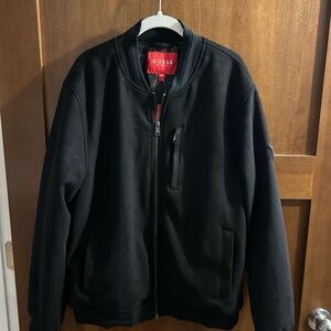 GUESS Black Suede Jacket, Size L